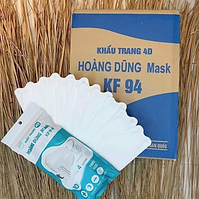 1 thùng 300 cái khẩu trang kf94  chuẩn hàn quốc  - Trắng