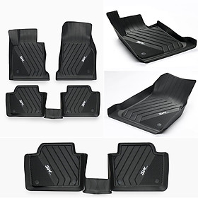 Thảm lót sàn xe ô tô BMW X4 2020- nhãn hiệu Macsim 3W - chất liệu nhựa TPE đúc khuôn cao cấp - màu đen.,