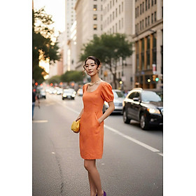 Đầm Chữ A, Đầm Ôm Linen Mơ Nghiền DRE195 thời trang thiết kế Hity