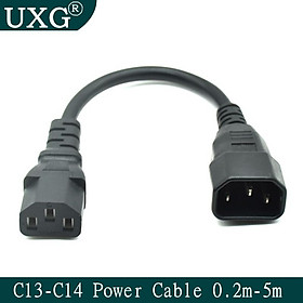 Dây mở rộng IEC C14 C13 3M 5M Cáp UPS IEC 320 C13 Cáp mở rộng nguồn 0,2m 5m cho máy tính PC Màn hình máy tính DMX DJ LIGHT LIGHT