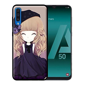 Ốp lưng cho Samsung A50  Anime Cô Gái Váy Đen - Hàng chính hãng