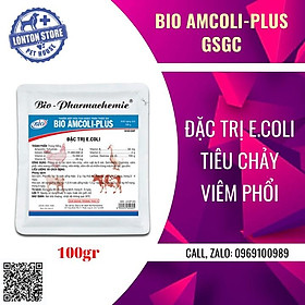 BIO Amcoli plus, sản phẩm hổ trợ sức khỏe cho gia súc gia cầm, gói 100gr