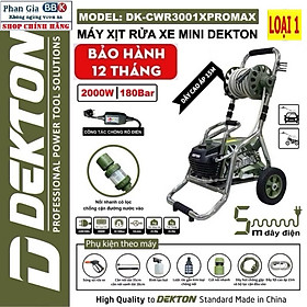Mua Máy Rửa Xe DEKTON DK-CWR3001XPROMAX – Dòng Có Chỉnh Áp  Chống Giật  Xe Đẩy Tiện Lợi Bảo Hành 12 Tháng
