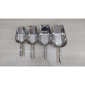 Mua Xúc đá  xúc ngũ cốc inox cao cấp 304 đầu vuông nhiều kích thước