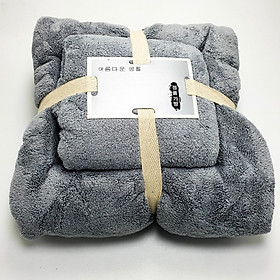 Combo 2 Khăn Tắm Hàn Quốc Cotton Siêu Mịn - Hàng Nhập Khẩu