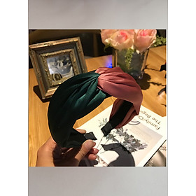 Bờm bản to siêu cao cấp phối 2 mầu vải lụa đẹp BN45 (Có lựa chọn mầu)