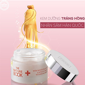 Kem dưỡng trắng hồng và tái tạo da The Nature Book Vita White Plus Double Capsule Cream 50g