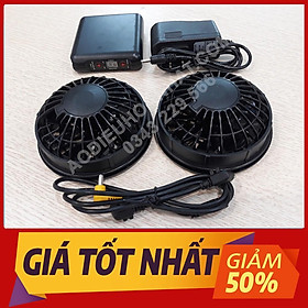 Mua 2 Quạt gió gắn áo điều hòa + Pin + Sạc + Dây dẫn