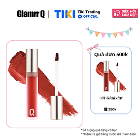 [Freeship10k đơn 249k] Son kem lì nhiều dưỡng GLAMRR Q LONG WEAR LIP CREAM 5g by Gilaa