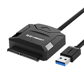 Mua Ugreen UG20231CR108TK 25CM màu Đen Bộ chuyển đổi USB 3.0 sang SATA ổ cứng hỗ trợ nguồn - HÀNG CHÍNH HÃNG