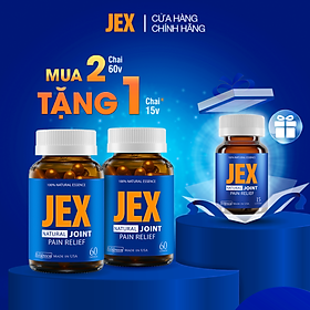 Combo 2 hộp JEX giảm đau, bảo vệ xương khớp 60 viên tặng 1 hộp 15 viên