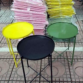 Bộ bàn ghế xếp cafe mini ngoài trời giá rẻ - 1 bàn 4 ghế xếp inox lưới