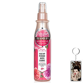 Xịt dưỡng tóc hoa hồng Around Me Rose Hip Perfume Water Essence Hàn Quốc 200ml tặng kèm móc khoá