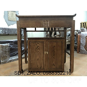 Mua Án gian thờ và cúng cơm gỗ sồi xám