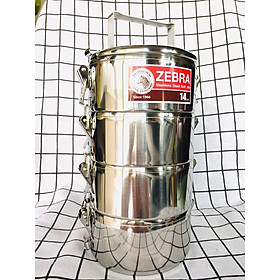 Mua Camen inox cao cấp Zebra 4 ngăn 4 khoá cài ( 14*4k)