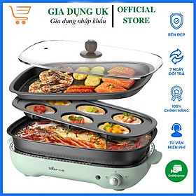 Mua Nồi Lẩu Nướng 3 khay cao cấp Bear lẩu  nướng  BH 18 tháng
