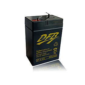 Bình ắc quy cho đèn sạc, xe đồ chơi trẻ em 6V 4.5AH (DP4.5-6) loại ắc quy khô, xả sâu