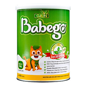 Sữa tăng cân, tiêu hóa khỏe Babego 0 – 12 tháng, 400G