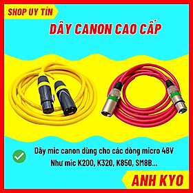 Mua Dây micro canon 2 đầu đực cái xlr sử dụng vật liệu pvc cao cấp dài 2 mét loại tốt lõi đồng