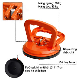 Mua Tay Hít Gạch - Hít Kính Đơn Cầm Tay Tiện Dụng - Nhấc Trọng Lượng Tối Đa 50 kg