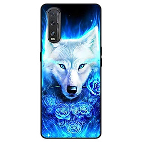 Ốp lưng dành cho Oppo Find X2 mẫu Sói Trắng