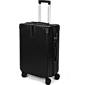 Vali du lịch tay kéo mẫu thời trang cao cấp chống va đập màu trơn