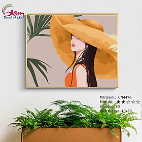 Mua Tranh sơn dầu số hoá tự tô màu Gam CN4476 40x50cm căng sẵn khung