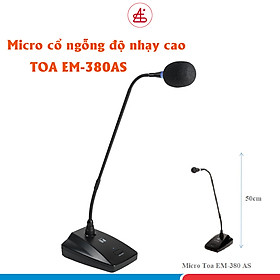 Mic hội nghị Toa EM380AS, mic cổ ngỗng độ nhạy cao dành cho hội họp, nhà thờ. Hàng chính hãng