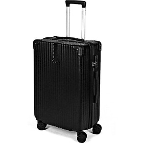 Vali du lịch tay kéo mẫu thời trang cao cấp chống va đập màu trơn