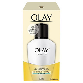 Olay Complete UV Protection Moisturiser Lotion Sensitive SPF15 150mL