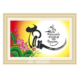 Mua Tranh thêu Chữ Tâm ms 53407