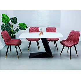 Mua Bàn ăn cao cấp Juno Sofa mặt đá ceramic chân L