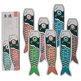 Hộp 30 Bookmark Đánh Dấu Sách Sáng Tạo Cá Koi Nhật Bản