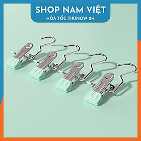 Móc Kẹp Inox Phơi Đồ Số 3 Đầu Bọc Nhựa