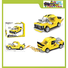 Đồ Chơi Mô Hình, Bộ Đồ Chơi Lắp Ghép Xếp Hình Ô Tô, Xe Nâng, Xe Bồn Mini Với 100+ PSC