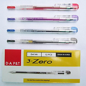 Bút Gel Zero Ngòi 0.38mm D.A P&T Hàn Quốc