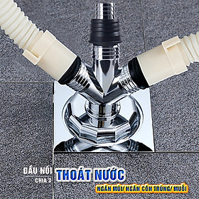 Bộ thoát nước máy giặt, thoát nước thải, nước thoát sàn nhà tắm, vệ sinh kiêm chống mùi hôi, ngăn côn trùng trào ngược – Bộ chia 3, MIHOCO 312