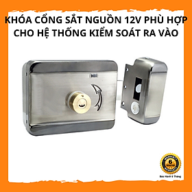 Khoá Cổng Sắt Dùng Nguồn 12V Trong Hệ Thống Access Control, Gắn Được Ngoài Trời - Bảo Hành 1 Năm