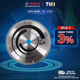 Mua Lưỡi cắt nhôm Bosch đa năng 254x25.4/16mm T120 độ chính xác cao