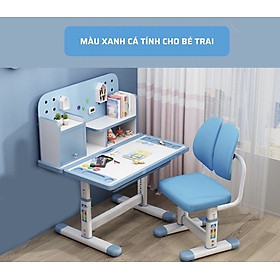 Mua Bàn Học Chống Gù Cao Cấp  Bộ Bàn Ghế Học Sinh Thông Minh Có Giá Sách