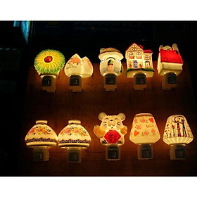 Đèn Ngủ Gốm Sứ Xông Tinh Dầu Có Công Tắc Tiện Lợi