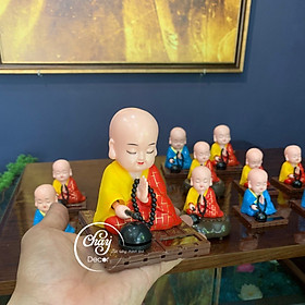 Mua Đồ Trang Trí Nội Thất Ô Tô Năng Lượng Mặt Trời Hình Tiểu Hòa Thượng Gật Đầu Gõ Mõ Đáng Yêu