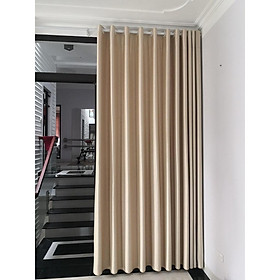 Mua Rèm vải màu vàng kem cực xinh  chất thô mềm