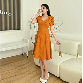 [HCM] Đầm xòe 8 mảnh phối nơ xinh xỉu D094- Lady fashion - Khánh Linh Style