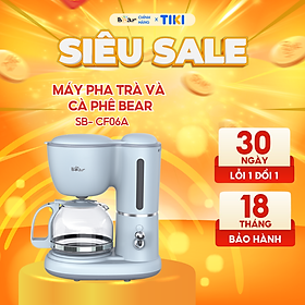 Máy Pha Cà Phê Mini Bear Nhỏ Gọn Tiện Dụng Pha Trà Pha Coffee Tự Động Giữ Ấm Loại Bỏ Cặn SB-CF06A HÀNG CHÍNH HÃNG