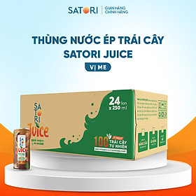 Thùng nước Satori Juice vị me - 250ml (24 lon)