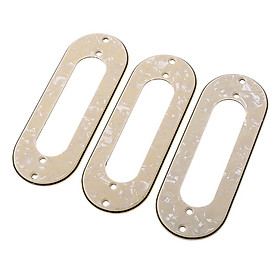 3 piece Guitar Pickup Metal Frame Mounting Surround Ring for ST TL Guitar Parts Durable