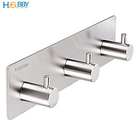 Mua Móc treo quần áo dán tường 3 chấu Inox 304 Hobby Home Decor 3TV160 không rỉ sét kèm keo dán gạch men kính