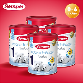 Combo 4 Sữa bột công thức Semper Nutradefense Baby 1 400g/hộp