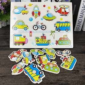 Mua Đồ chơi gỗ Vivitoys - Bảng ghép hình núm gỗ
